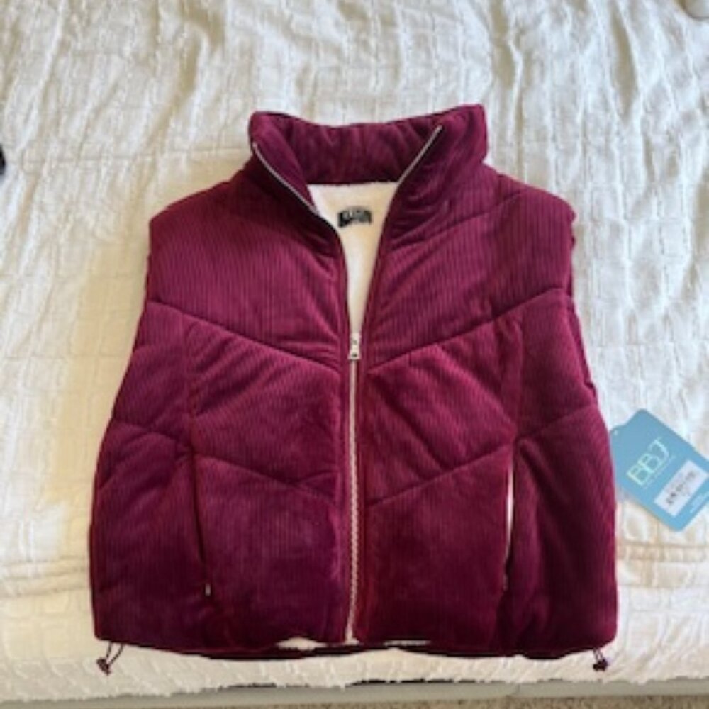 NWT Burgundy vest